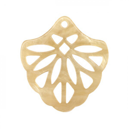 Resin pendant 40mm - Sand beige